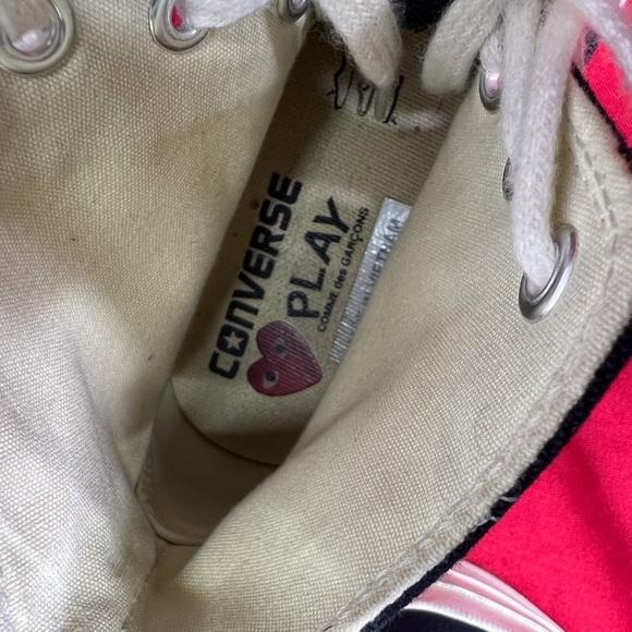 Comme Des Garçon Garcon Converse Play High Top Sneakers - Picture 5 of 8
